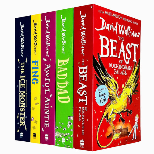 The Beast of Buckingham Palace, Bad Dad, Awful Auntie, Fing, The Ice Monster by David Walliams 5 Books collection Set - The Book Bundle