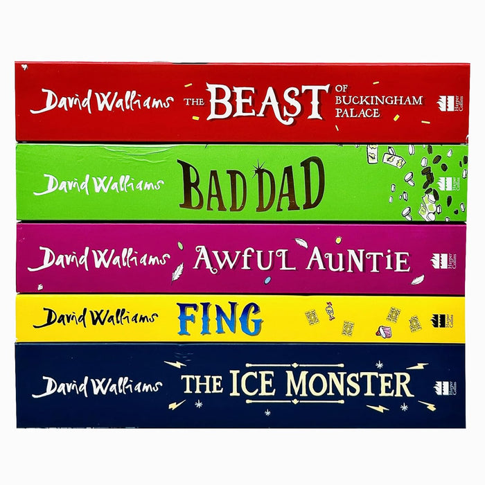 The Beast of Buckingham Palace, Bad Dad, Awful Auntie, Fing, The Ice Monster by David Walliams 5 Books collection Set - The Book Bundle