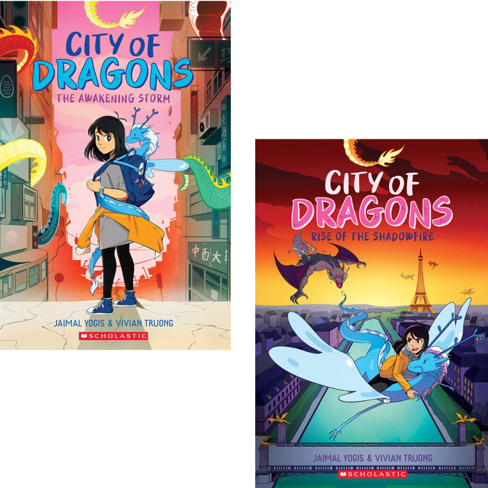 City of Dragons Series By  Jaimal Yogis (The Awakening Storm & Rise of the Shadowfire)