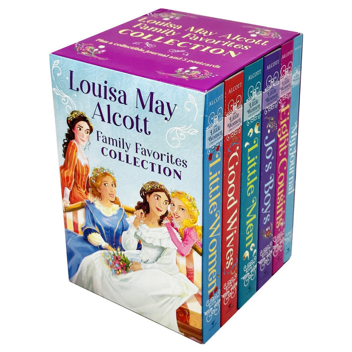 Louisa May Alcott Family Favorites Collection: 5-Book Boxed Set with Postcards & Journal