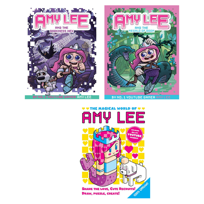 Amy Lee 3 Books Set (The Magical World (HB),Amy Lee and the Darkness Hex: 1,  Amy Lee and the Megalo of Doom: 2)