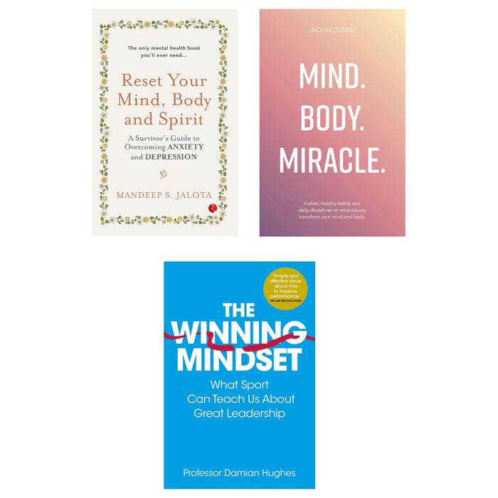 The Winning Mindset, Mind Body Miracle, RESET YOUR MIND,BODY AND SPIRIT 3 Books Set