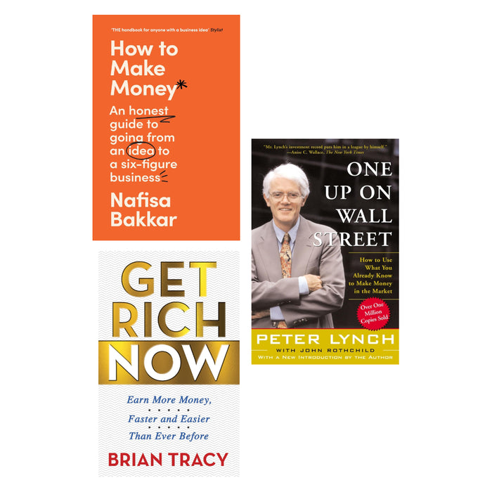 One Up On Wall Street, Get Rich Now & How To Make Money 3 Books Set