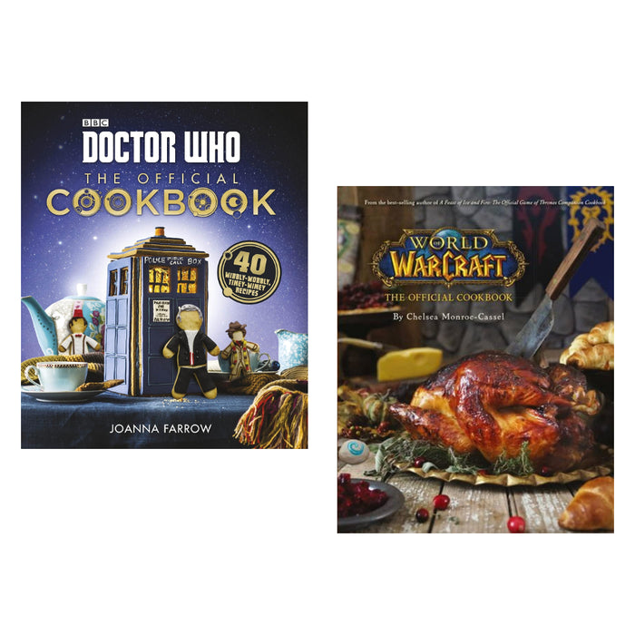 Doctor Who: The Official Cookbook & World of Warcraft The Official Cookbook Hardcover 2 Books Set