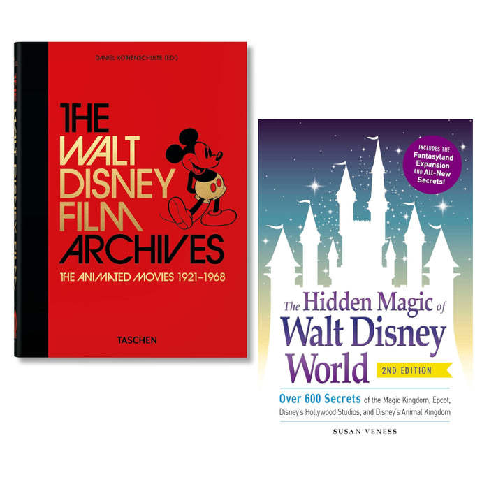 The Walt Disney Film Archives (HB) & The Hidden Magic of Walt Disney World 2 Books Set