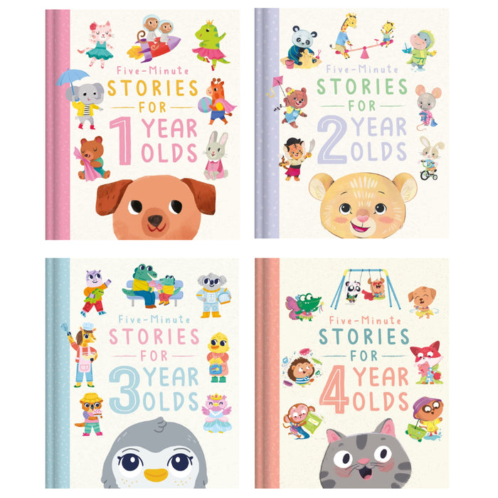 Five-Minute Stories for 1 to 4 Year Olds (Bedtime Story) Collection 4 Books Set (HB)