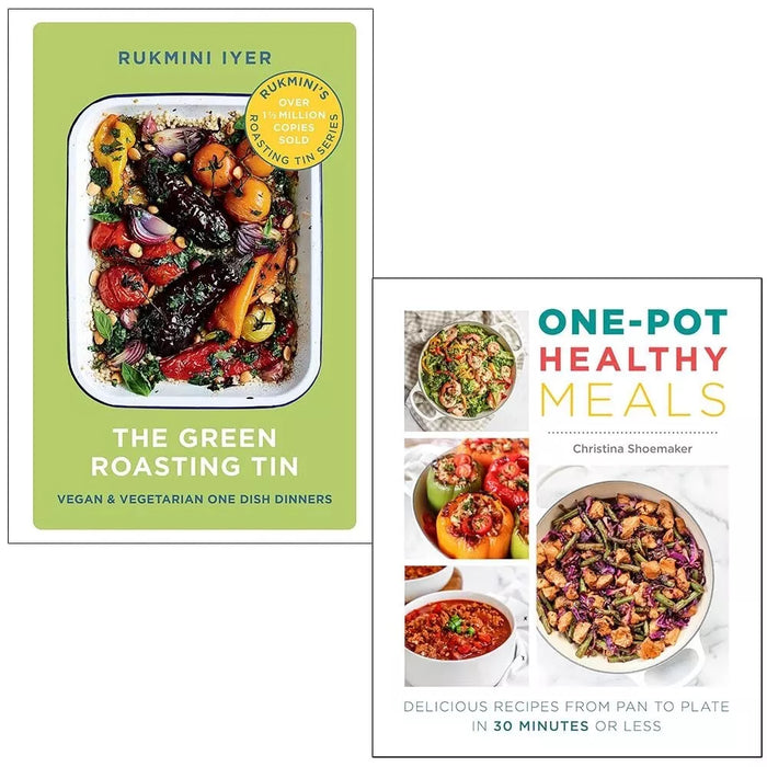 Green Roasting Tin, One Pot Healthy Meals Christina Shoemaker 2 Books Set