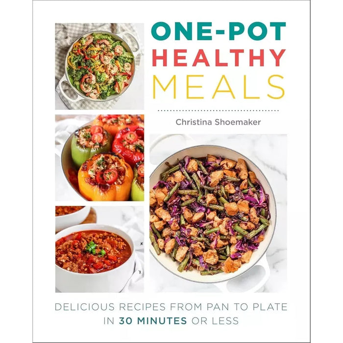 Green Roasting Tin, One Pot Healthy Meals Christina Shoemaker 2 Books Set