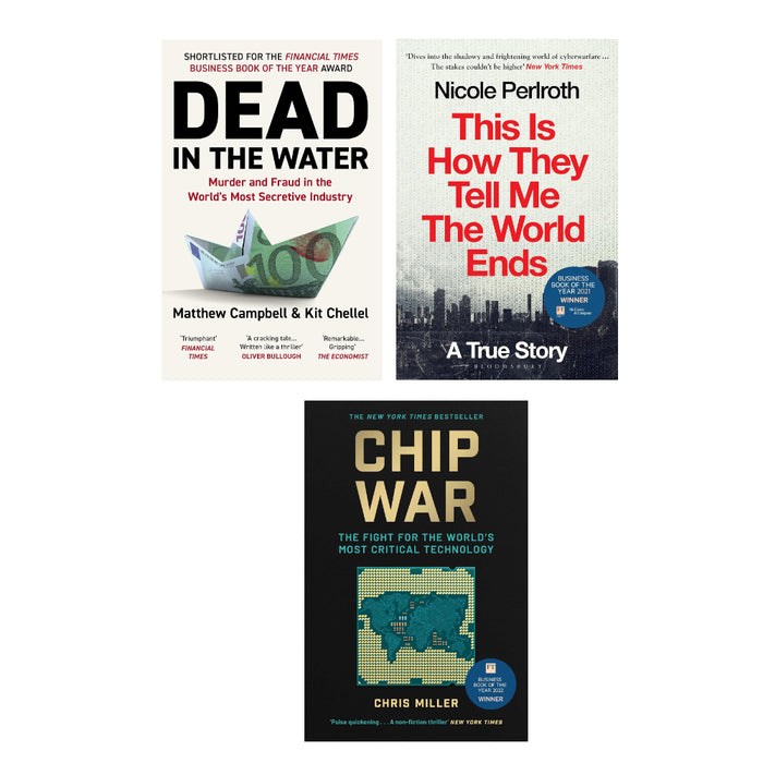 Dead in the Water, Chip War, This Is How They Tell Me the World Ends 3 Books Set