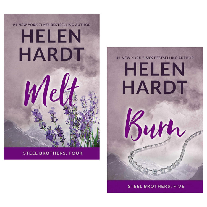 Steel Brothers Saga Series By  Helen Hardt 2 Books Set Volume 4 & 5 (Melt  & Burn )