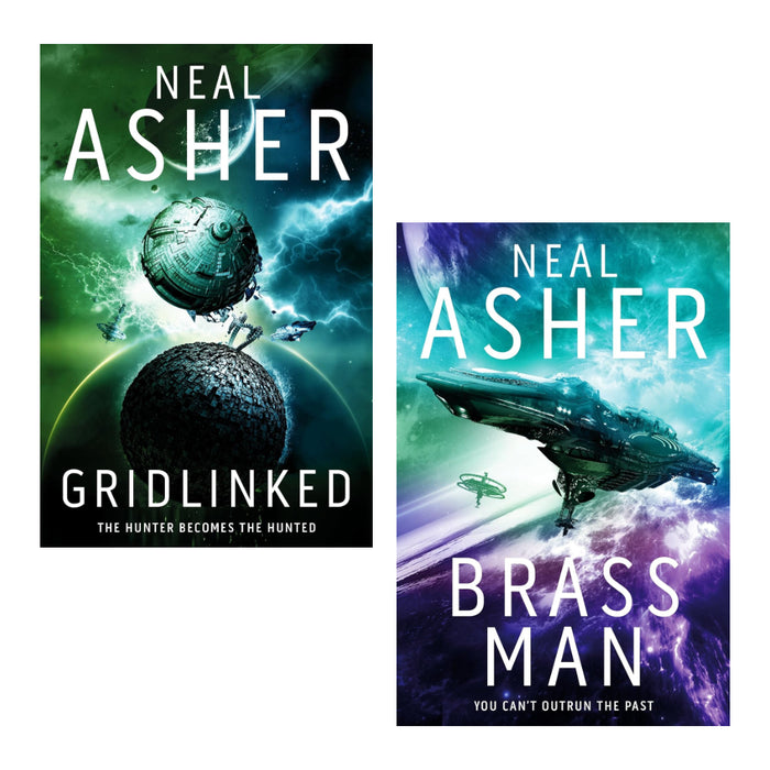 Agent Cormac Series 2 Books Set  By Neal Asher (1,3) (Gridlinked: Neal Asher (Agent Cormac, 1) & Brass Man (Agent Cormac, 3) )