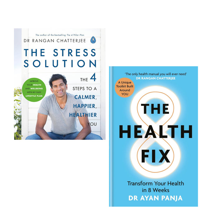 The Stress Solution: The 4 Steps to calmer, The Health Fix: Transform (HB) 2 Books Set