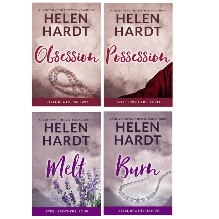 Steel Brothers Saga Series By Helen Hardt 4 Books Set Volume 2 to 5 (Obsession, Possession, Melt & Burn )