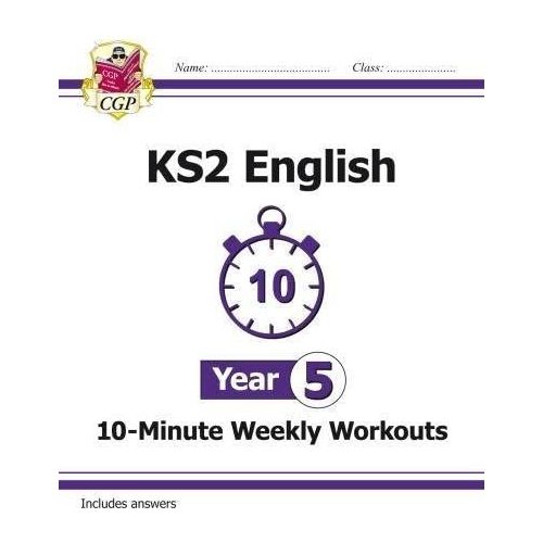 KS2 New Curriculum Year 5 CGP Books Collection 3 Books Set (English 10-Minute Weekly Workouts)