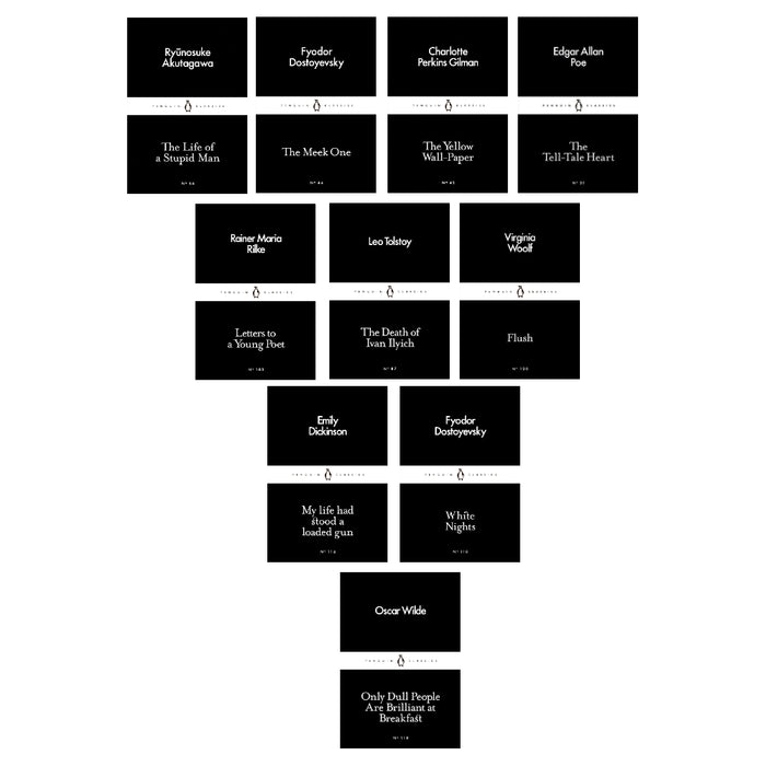 Only Dull,White Nights, My Life, Flush, Death of Ivan, Letters, Tale Heart , Yellow Wall-Paper, Meek One, Life of a Stupid Man 10 Books Set