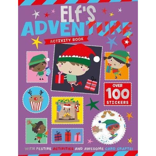 Christmas Books for Children Collection Activity 6 Books Set With Awesome Card Craft & Over 100 Stickers