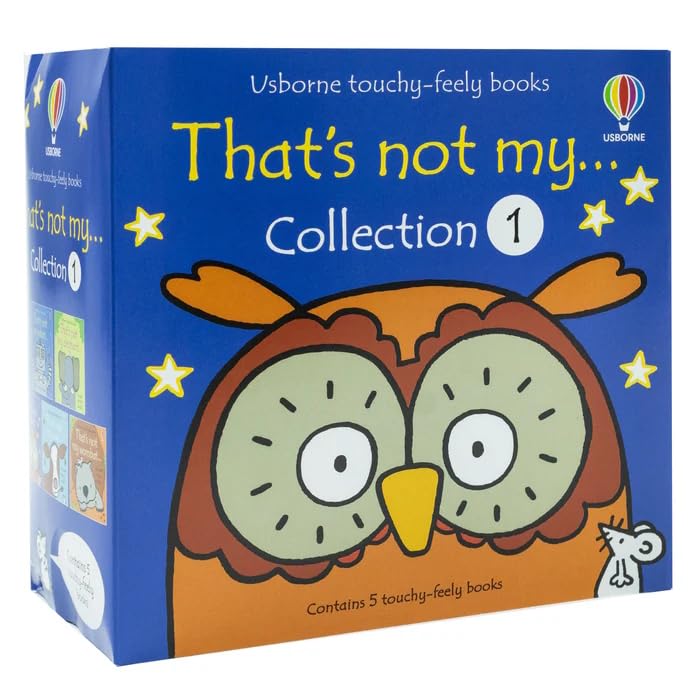 Usborne Touchy-Feely That's not my collection 5 Book Set (That's Not My Robot, Wombat, Qwl, Elephant, Cow)