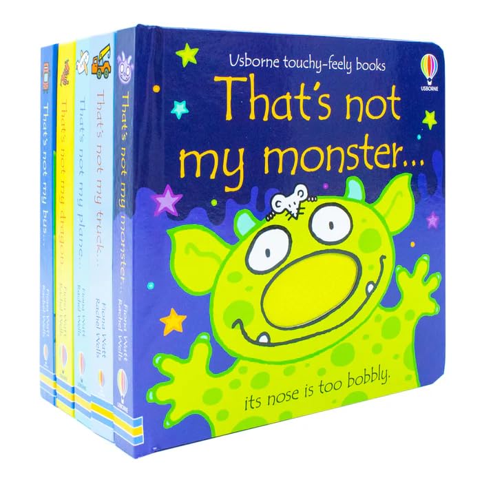 Usborne Touchy-Feely Books That's Not my... Collection 2: 5 Books Set (Truck, Plane, Monster, Dragon, Bus)