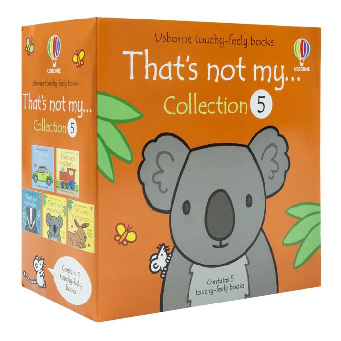 Usborne Touchy-Feely That's not my collection 5 Book Set (That's Not My Train, koala, Kangaroo, Car, Badger)