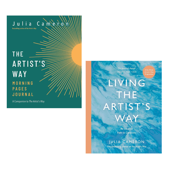 The Artist's Way Morning Pages Journal & Living the Artist's Way By  Julia Cameron Books Set