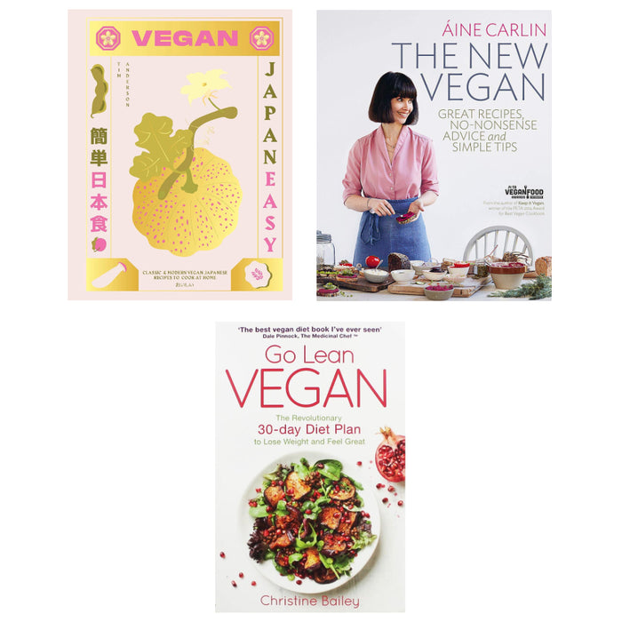 Vegan JapanEasy (HB), Go Lean Vegan, The New Vegan 3 Books Set