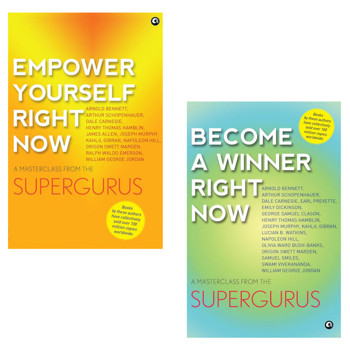 Aleph Book Company 2 Books Set (Empower Yourself Right Now & Become a Winner Right Now)