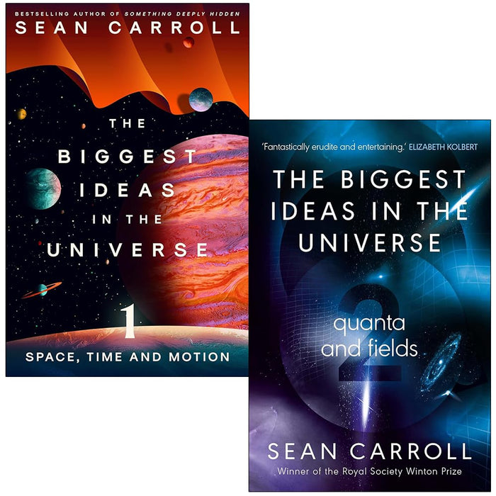 Sean Carroll The Biggest Ideas in the Universe Collection 2 Books Set (Space, Time and Motion and Quanta and Fields)