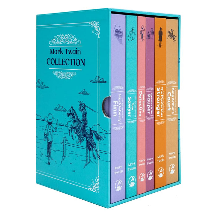 The Mark Twain 6 Book Hardback Collection: The Adventures of Tom Sawyer, The Prince & The Pauper, The Adventures of Huckleberry Finn