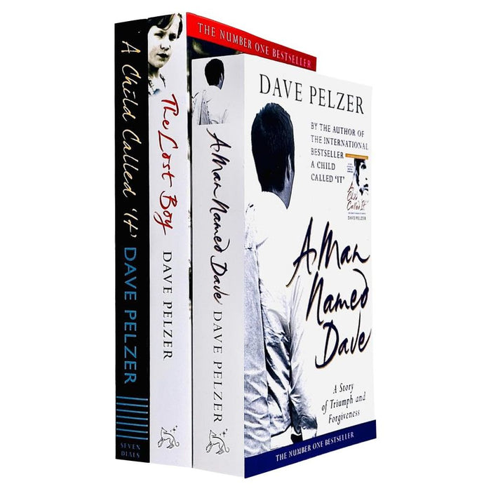 Dave Pelzer Collection 3 Books Set (The Lost Boy, A Child Called It, A Man Named Dave):