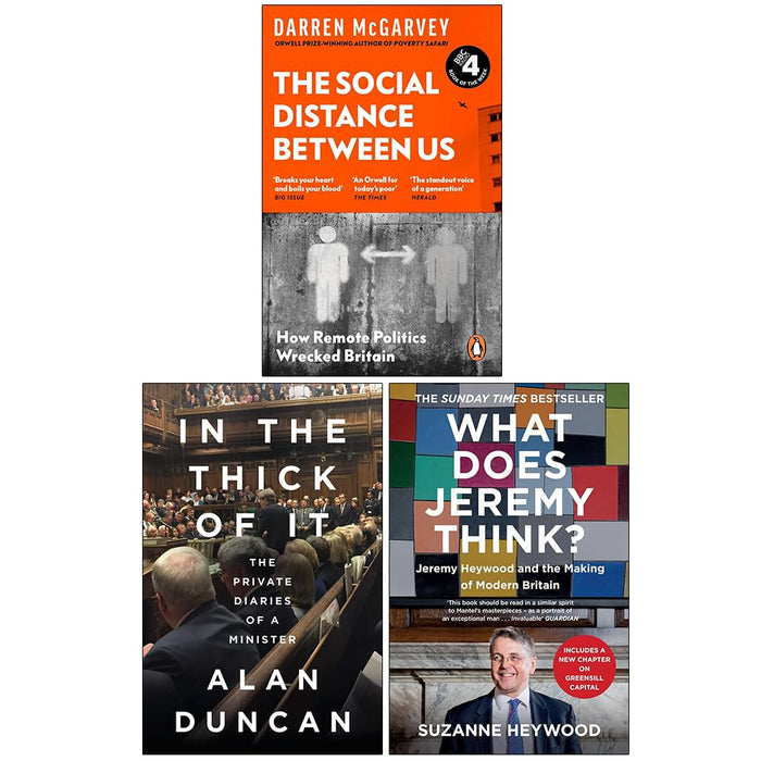 The Social Distance Between Us, In the Thick of It, What Does Jeremy Think 3 Books Collection Set