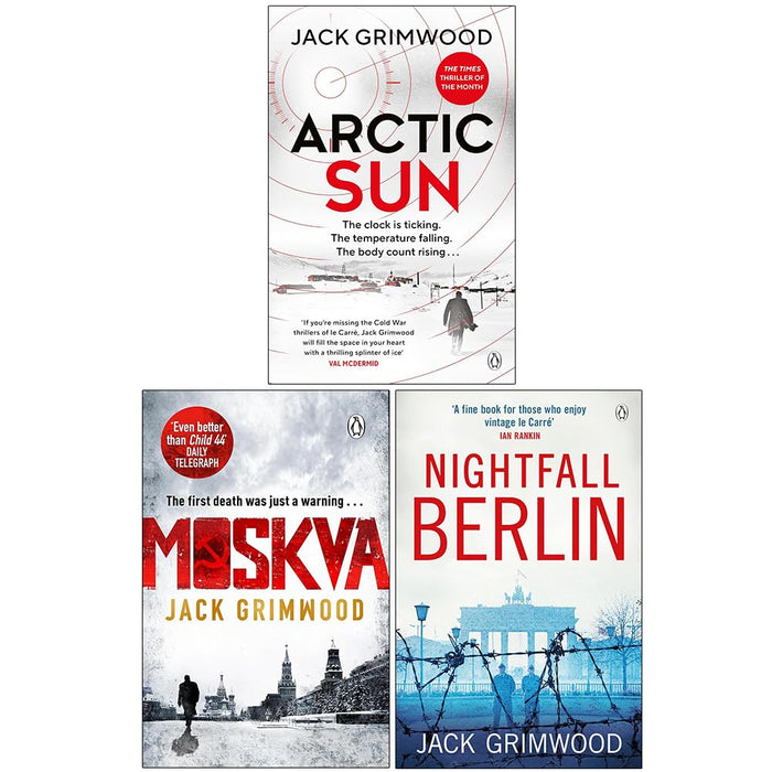 Tom Fox Trilogy 3 Books Collection Set By Jack Grimwood (Arctic Sun, Moskva and Nightfall Berlin)