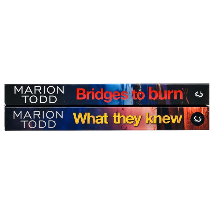 Detective Clare Mackay Series Collection 2 Books Set By Marion Todd (Bridges to Burn & What They Knew)