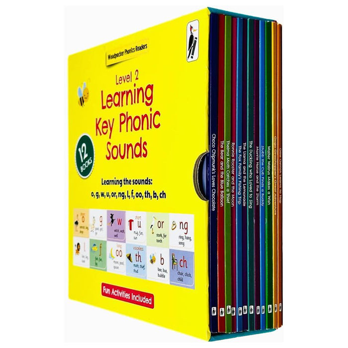 My Second Phonic Sounds 12 Books Collection Box Set with Included Fun Activities (Learning Key Level 2)