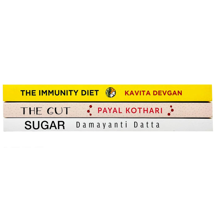 The Immunity Diet, The Gut & Sugar 3 Books Collection Set