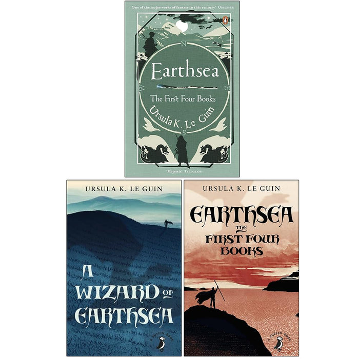 Ursula Le Guin Collection 3 Books Set (Earthsea The First Four Books, A Wizard of Earthsea and Earthsea)