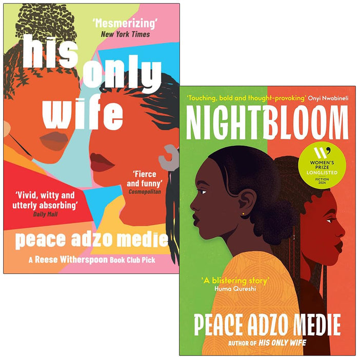 Peace Adzo Medie 2 Books Collection Set (His Only Wife & Nightbloom)