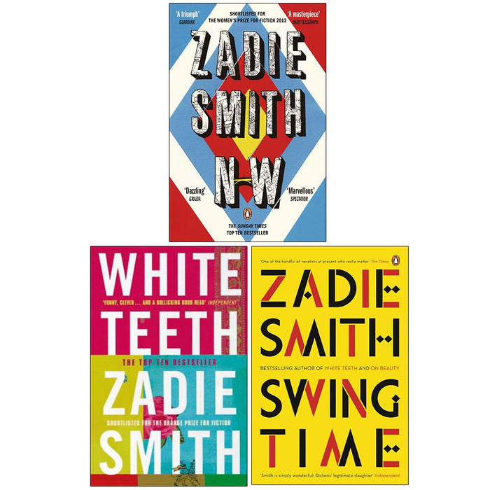 Zadie Smith Collection 3 Books Set (N-w, White Teeth, Swing Time)