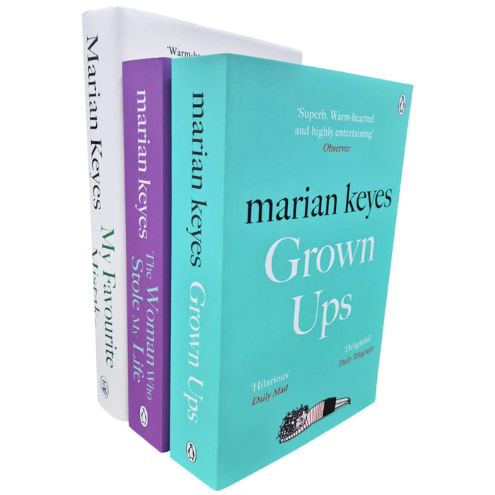 Marian Keyes 3 Books Collection Set (The Woman Who Stole My Life, Grown Ups & My Favourite Mistake )