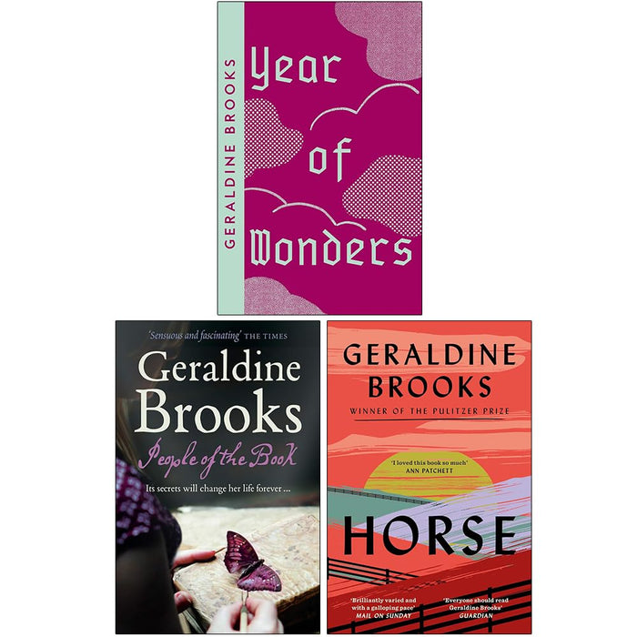 Geraldine Brooks Collection 3 Books Set (Year of Wonders, People Of The Book and Horse)