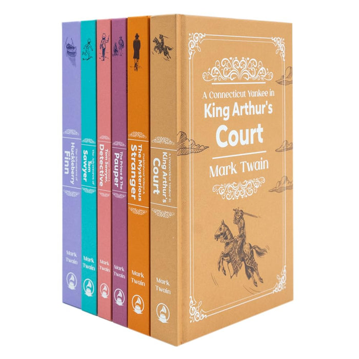 The Mark Twain 6 Book Hardback Collection: The Adventures of Tom Sawyer, The Prince & The Pauper, The Adventures of Huckleberry Finn