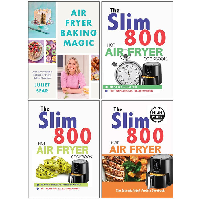 Air Fryer Baking, The Slim 800,  Hot Air Fryer, The Essential High 4 Book Set