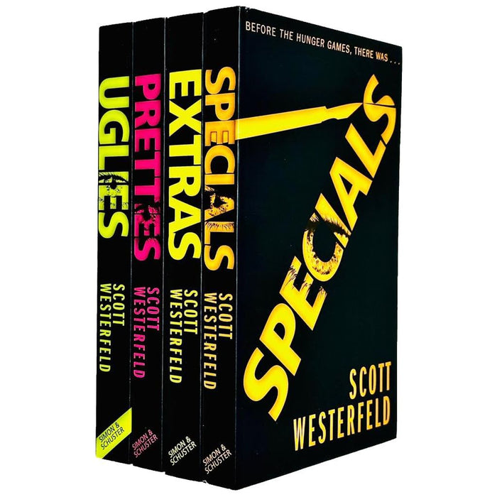 Scott Westerfeld Uglies Series Collection 4 Books Set Specials, Extras, Pretties, Uglies