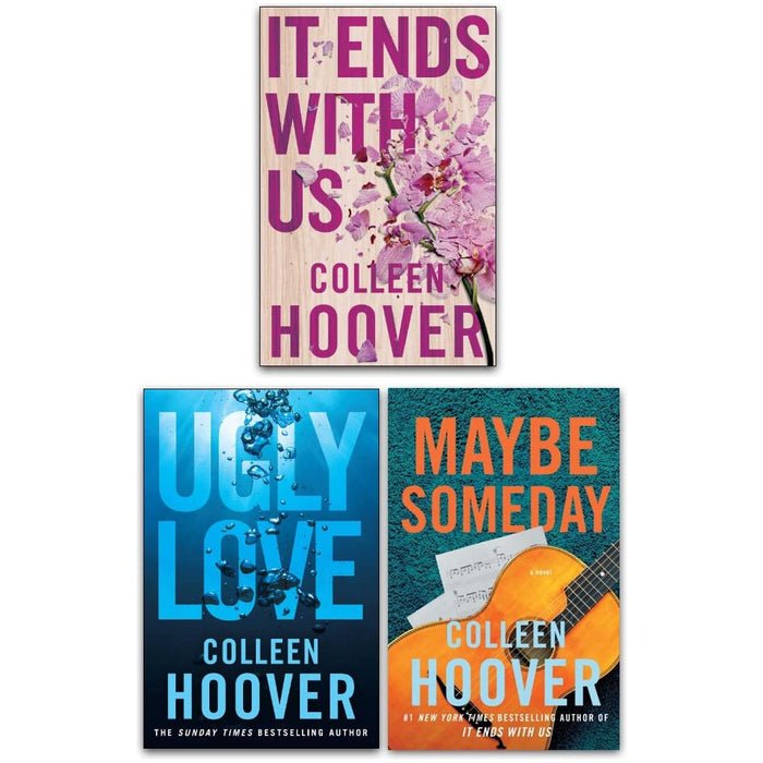 Colleen Hoover Collection 3 Books Set (Maybe Someday, Ugly Love, It Ends with Us)