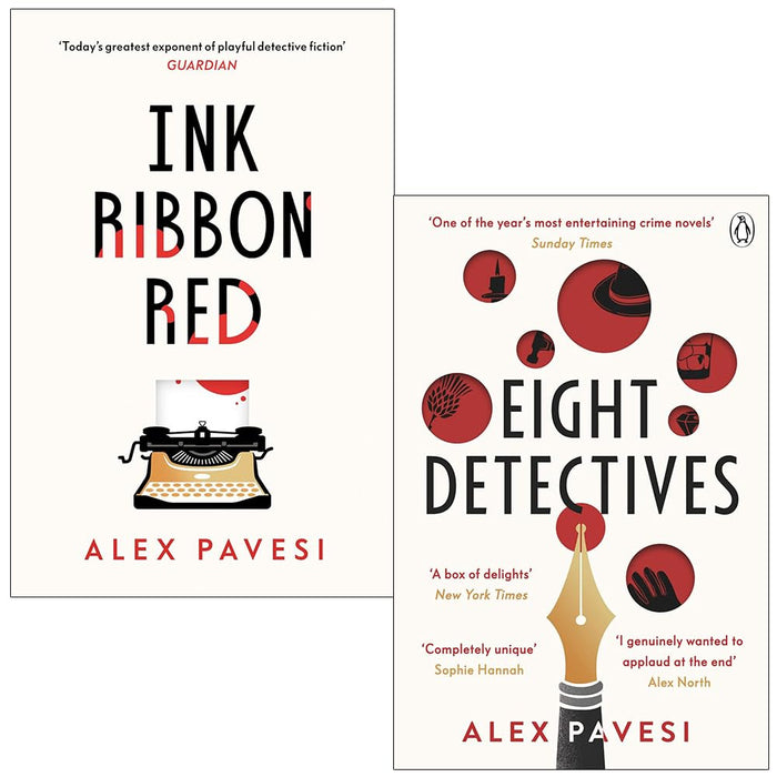 Alex Pavesi Collection 2 Books Set (Ink Ribbon Red and Eight Detectives)