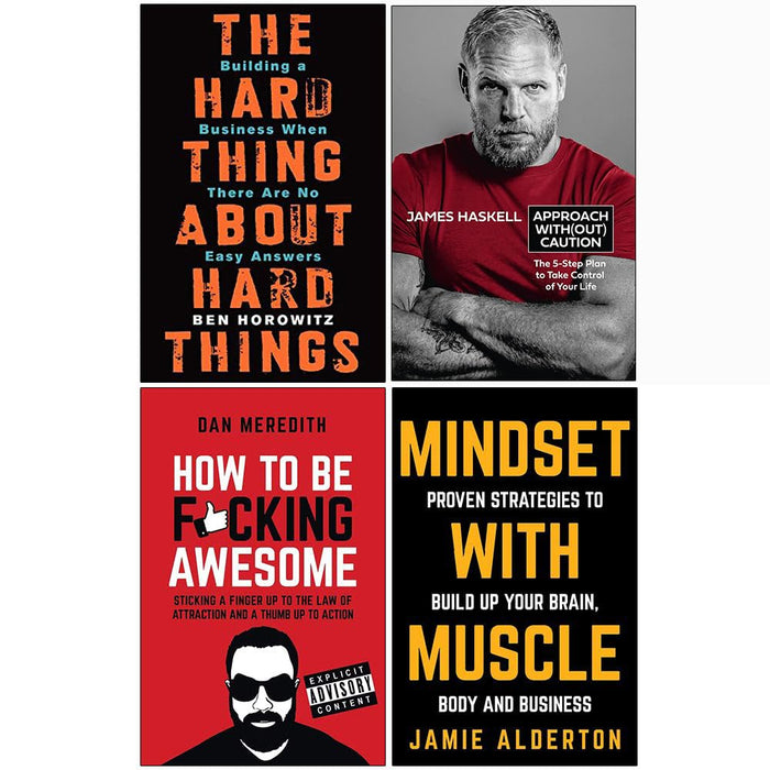 The Hard Thing , Meltdown How , How To Be F*cking , Mindset4 Books Collection Set