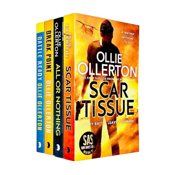 Ollie Ollerton Collection 4 Books Set (Scar Tissue, All or Nothing, Break Point, Battle Ready)