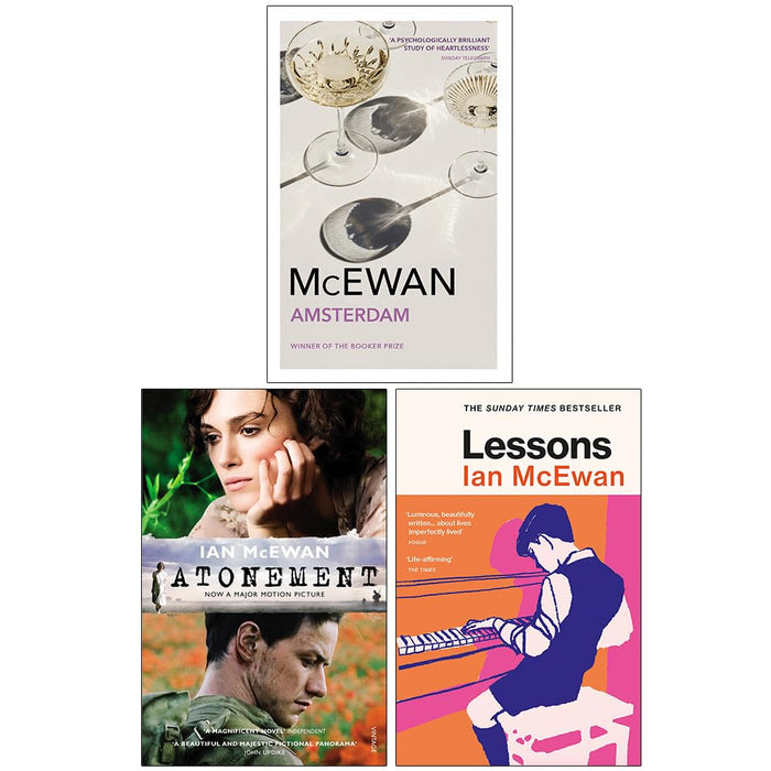 Ian McEwan Collection 3 Books Set (Amsterdam, Atonement, Lessons) - The Book Bundle