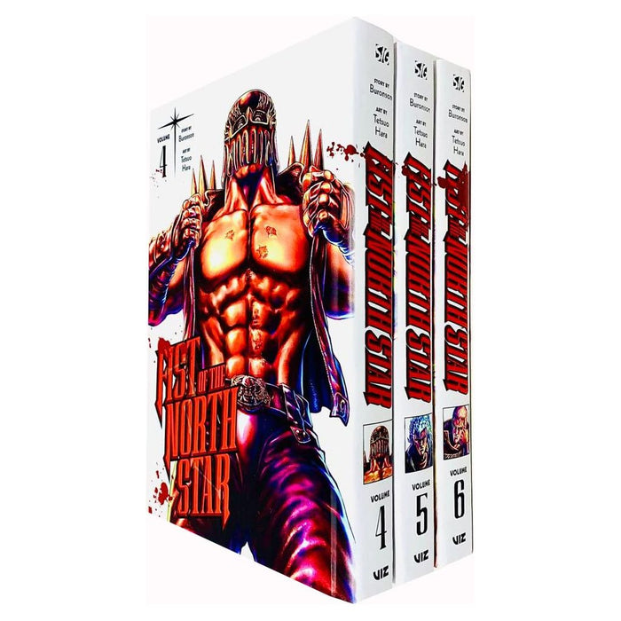 Fist of the North Star Volume 4-6 Collection 3 Books Set By Buronson, Tetsuo Hara