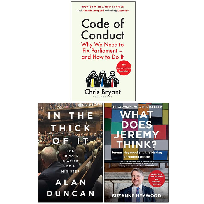 Code of Conduct, In The Thick of It, What Does Jeremy Think 3 Books Collection Set