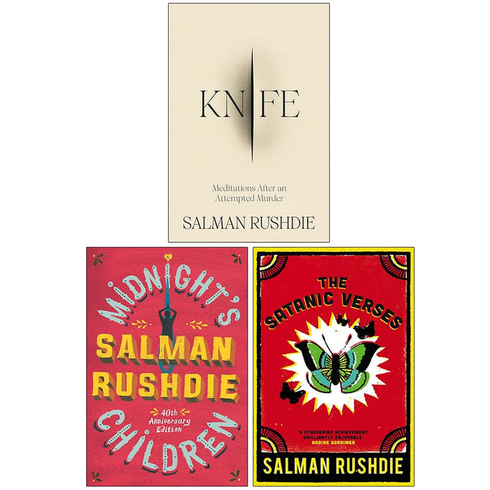 Salman Rushdie Collection 3 Books Set (Knife, Midnight's Children and The Satanic Verses)